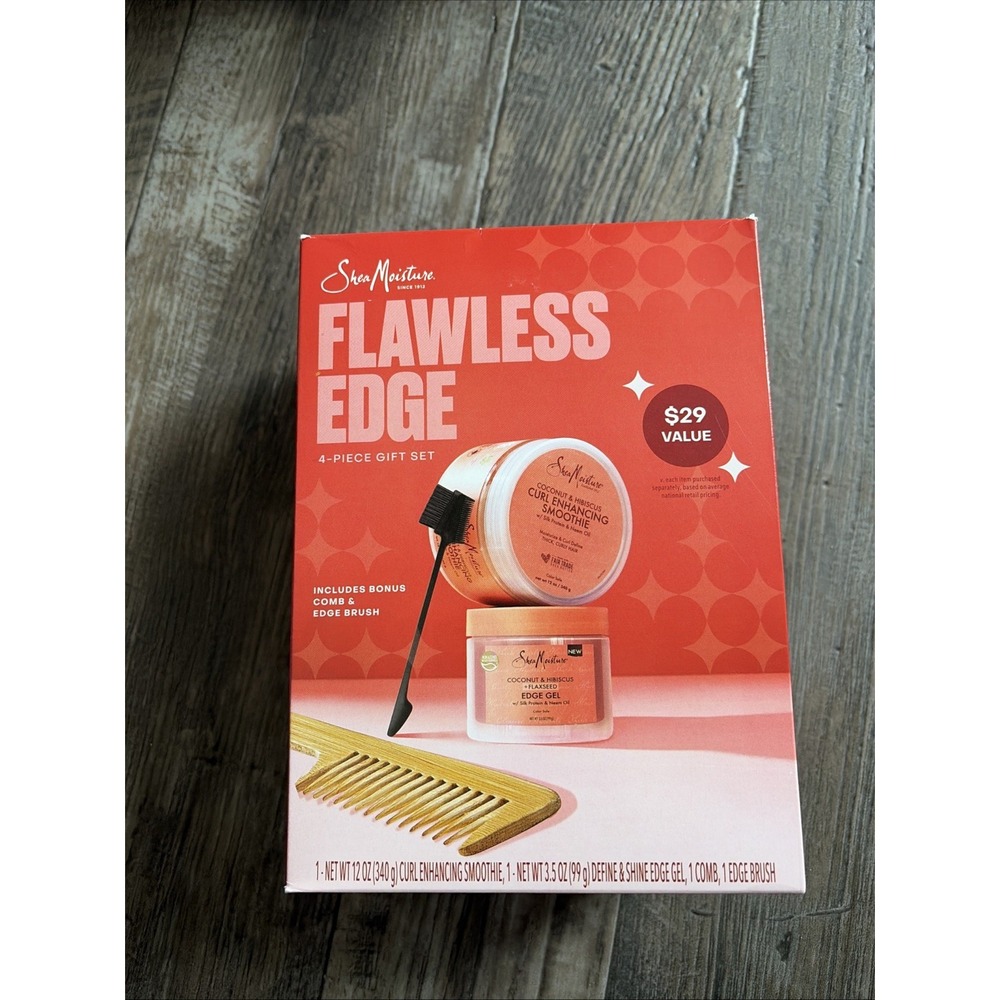 SheaMoisture Flawless Edge Gel4-Piece Coconut & Hibiscus Curl Enhancing Smoothie